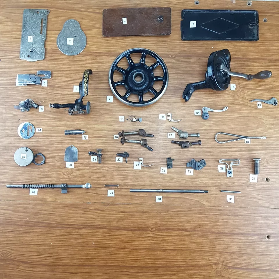 Spare parts for antique sewing machines
